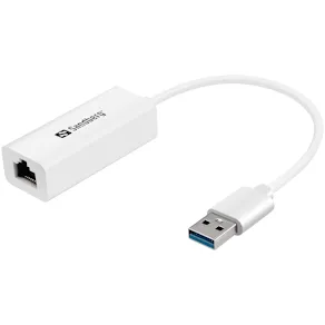 USB3.0 Gigabit Network Adapter, White