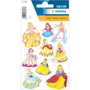 Schmucketiketten HERMA Prinzessinnen, 27 Stück, bunt