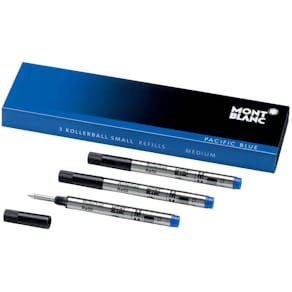 Tintenrollermine Montblanc, Pacific Blue, M, 3 Stück