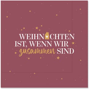 Zelltuchserviette FÜR DICH Schöne Weihn.