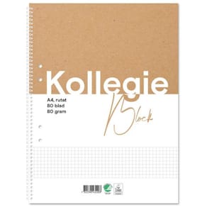 Kollegieblock FW A4 80g 80bl rut