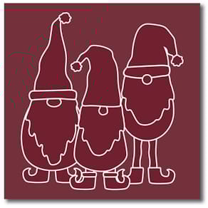 Servett Jultomtar 3-lags 33x33cm 20/fp