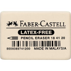 Kautschuk-Radierer Faber-Castell 7041-20, weiß