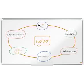Whiteboard Nobo Premium Plus Widescreen 55", 69x122 cm, weiß