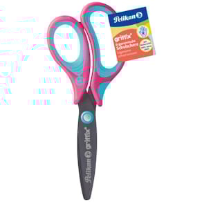 Schulschere Pelikan griffix, pink, rechts, 14 cm