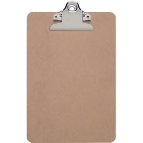 Klemplaat MAUL Classic, hardboard karton, A5 staand, bruin