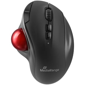 Trackball-Funkmaus MediaRange, kabellos, Ergo, USB-C