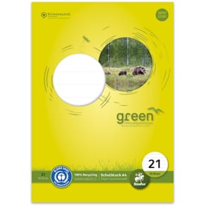 Schulblock Staufen Green LIN21, A4, 50 Blatt