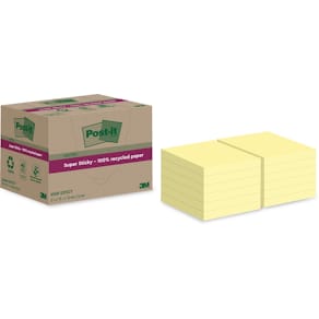Notitieblaadjes Post-it Super Sticky Notes Recycled, 70 vel, ft  