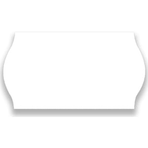 Prismærkningsetiket 26x16 mm G2 hvid 6 ruller