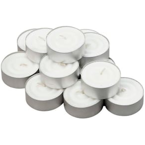 Fyrfadslys maxi 60 mm, hvid voks, 10 t, 240 stk