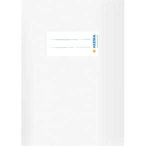 Heftschoner HERMA A5, weiß, mit Beschriftungsetikett