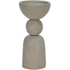 Kerzenhalter Aluminium, creme, 110 x 235 mm