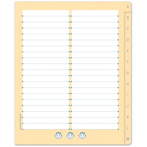Registerheft Ursus Formati Wörter, Quart, liniert