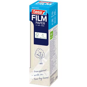 Klebefilm tesa Papier, transparent, 8 Rollen (19 mm x 10 m)