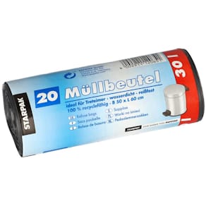 Müllsack STARPAK, 60x50 cm, 20 St., grau