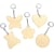 Sleutelhanger Graine Créative, hout, assortiment vormen, 55 mm, 10 stuks