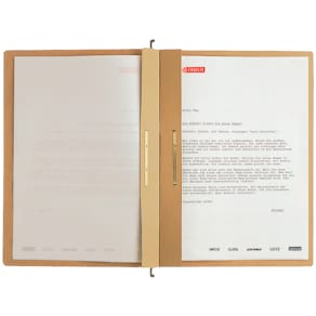 Hängehefter Leitz ALPHA Zweifalz, braun, A4