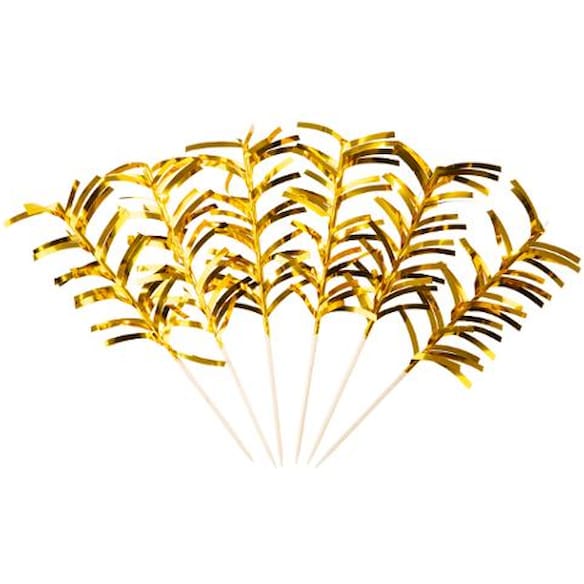 Dekor JOKER coctailsticks gull (20)