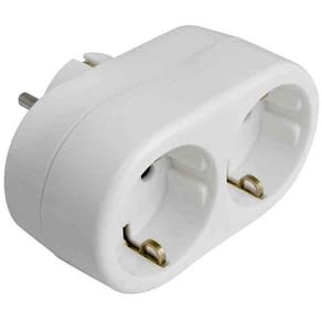 Förgreningspropp 2-vägs, jordad