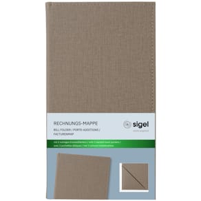 Rechnungsmappe Sigel, beige