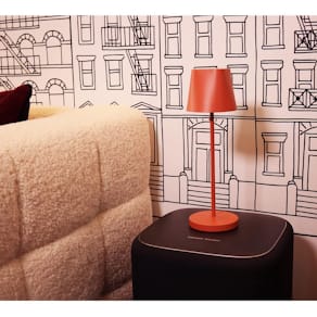 Bordslampa UNILUX Ava LED tegelröd
