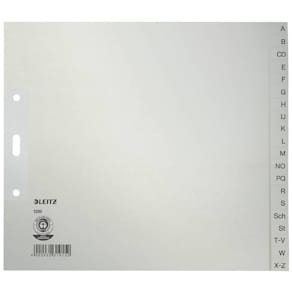 Register Leitz A4, A-Z, grau