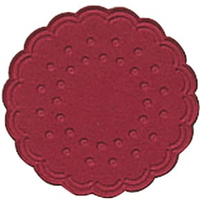 Tassenuntersetzer Duni, bordeaux, rund Ø 7,5 cm, 25 Stück
