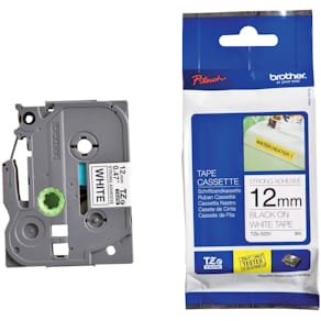 Schriftband Brother TZe-S231, 12 mm x 8 m, schwarz auf weiß