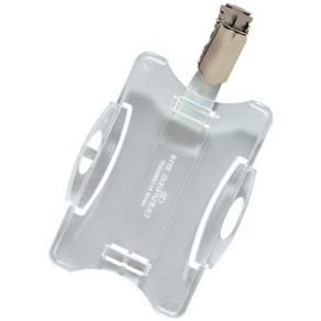 Namensschild Durable, 85 x 54 mm, transparent