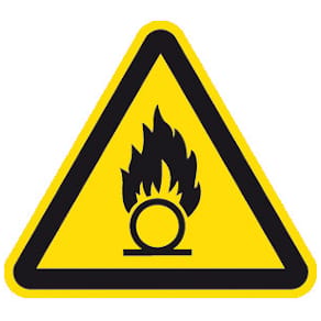 Warnzeichen MOEDEL W028, Warnung vor brandfördernden Stoffen