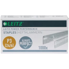 Häftklammer Leitz P3 24/6, 30ark, 1000/fp