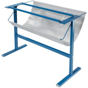 Untergestell Dahle 796, mit Auffangwanne, blau, für Roll- & Satz 