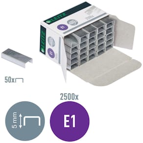 Häftklammer Leitz E1 Nr 10, 10ark, 2500/fp