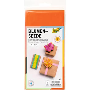Blumenseide Folia, 50 x 70 cm, orange