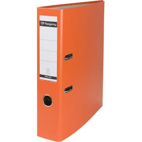 Ordner Pergamy, A4, PP/papier, 7,5 cm rug, oranje (zonder rand)