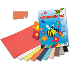 Moosgummi Folia, 2 mm, orange