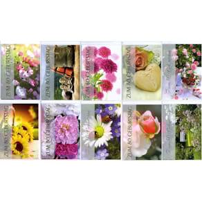 Geburtstagskarte Apollo, Zahl 80, 10 Motive, mit Umschlag