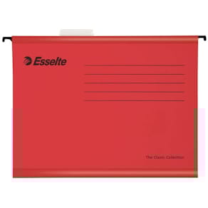 Hængemapper Esselte rød, 25 stk