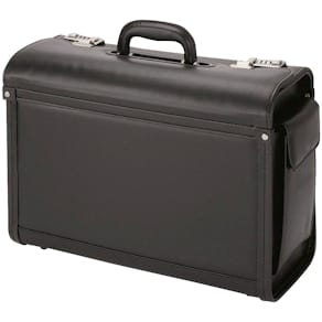 Pilotenkoffer Alassio GENOVA, Kunstleder, schwarz