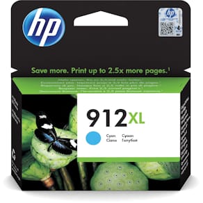 Inktcartridge HP 912XL, 825 pagina's, OEM 3YL81AE#BGX, cyaan