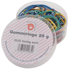 Gummiringe WIHEDÜ, 25 g, farbig sortiert