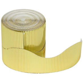 Wellpapp rulle krona 60mm x 15m Guld