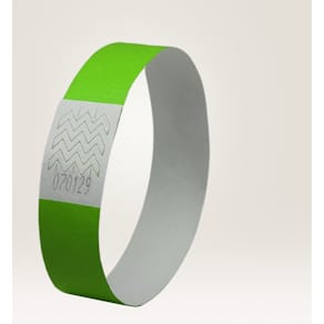 Festivalarmbånd Avery Tyvek grøn, nummereret 256x19 mm, 500 stk