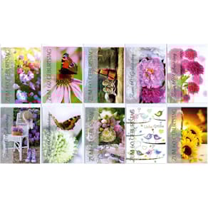 Geburtstagskarte Apollo Jubiläum 60, 10 Motive, mit Umschlag