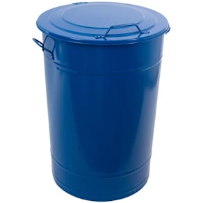 Avfallstunna med lock Greger 160 liter blå
