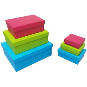 Geschenkkarton PBS Uni, sortiert, 6 Größen, rechteckig