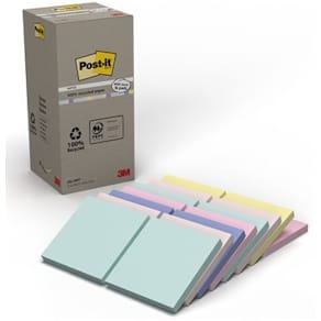 Notes POST-IT 100recy 76x76 sort.f 16/fp