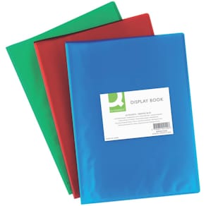 Sichtbuch Q-CONNECT, A4, transparent, rot