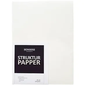 Strukturpapper A4 120g vit 40/